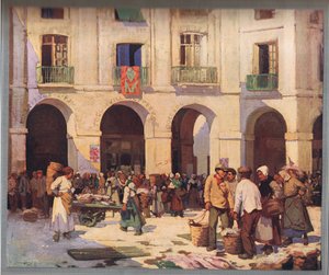 Fischmarkt in Dieppe, aus 