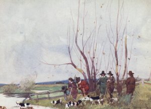 Illustration für The Compleat Angler von Izaak Walton (Farblithografie) von William Lee Hankey