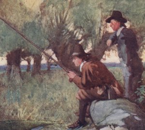 Illustration für The Compleat Angler von Izaak Walton von William Lee Hankey