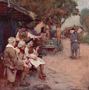 Illustration für The Deserted Village von Oliver Goldsmith von William Lee Hankey