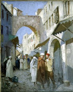 Marokkanische Straßenszene (Tetuan) von William Lee Hankey