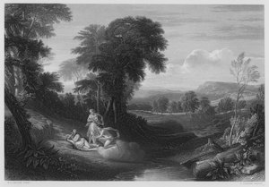 Die Geburt von Belphoebe und Amorett, nach dem Bild in der Königlichen Sammlung