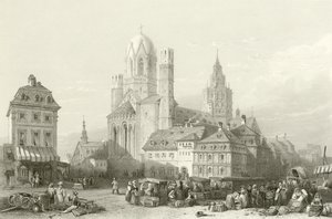 Mainzer Dom, Rhein von William Leighton Leitch