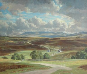 Newbiggin Moor und Wild Boar Fell von William Lionel Waddington