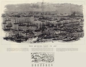 Die Marine der Königin im Jahr 1887 von William Lionel Wyllie