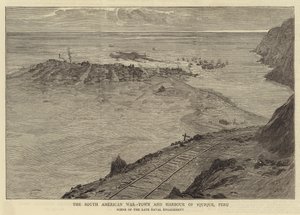 Der Südamerikanische Krieg, Stadt und Hafen von Iquique, Peru von William Lionel Wyllie