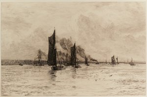 Beim letzten Rinnsal der Flut von William Lionel Wyllie