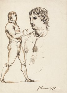 Porträt des Pugilisten Johnson von William Lock Ii