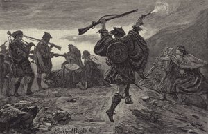 Rob Roy wird von seinem Clan begrüßt von William Lockhart Bogle