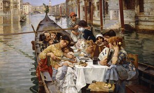 Ein venezianisches al Fresco, 1885