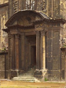 Die Veranda des alten Ashmolean, Oxford
