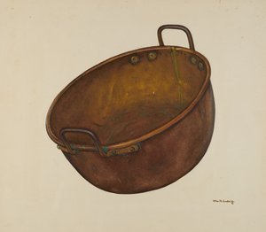 Kupferbonbongefäß, ca. 1939