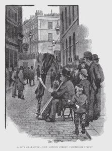 Ein Stadtcharakter, New London Street, Fenchurch Street von William Luker
