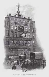 Bennetts Uhr in Cheapside von William Luker
