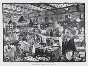 Billingsgate Market, früher Morgen von William Luker