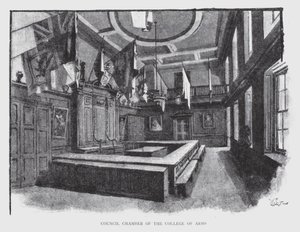 Ratssaal des College of Arms von William Luker