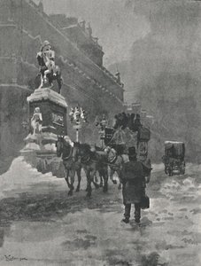 Holborn Circus - Ein Wintermorgen, 1891 von William Luker