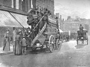 New Bridge Market - Kampf um den Bus, 1891