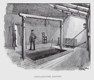 Newgate, der Galgen von William Luker