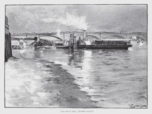 Old Swan Pier, Thames Street von William Luker