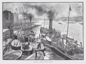 Schifffahrt, von der London Bridge von William Luker