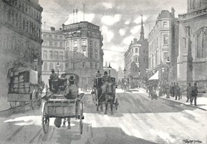 Die Mansion House Station, District Railway Queen Victoria Street