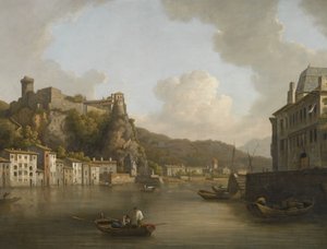 Eine Ansicht des Schlosses Pierre-Scize in Lyon von William Marlow