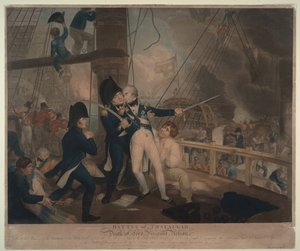 Die Schlacht von Trafalgar und der Tod von Nelson, 1806