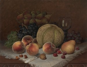 Stillleben mit Cantaloupe