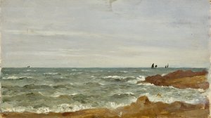 Meereslandschaft: Graues Wetter