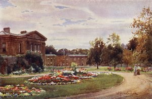 Downing College vom Eingang in der Regent Street von William Matthison