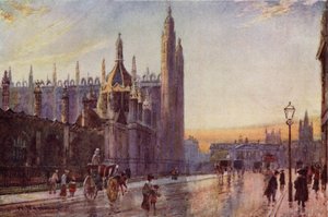 Kings College Tor und Kapelle, Dämmerungseffekt von William Matthison