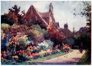 Garten des Worcester College von William Matthison