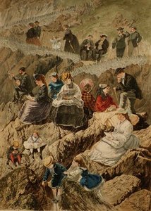 Besucher in Ilfracombe, Nord-Devon
