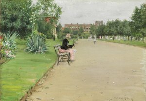 Ein Stadtpark, ca. 1887