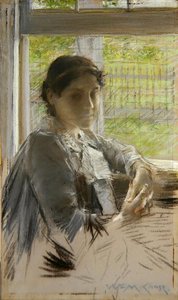 Am Fenster, ca. 1890 von William Merritt Chase