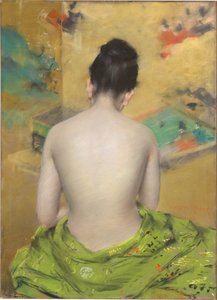 Studie von Fleischfarbe und Gold von William Merritt Chase