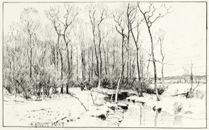 Ohne Titel, Winterlandschaft von William Merritt Chase