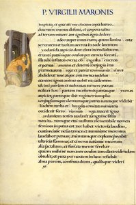 Helena versteckt sich im Tempel der Vesta, Seite 50 aus Virgils "Aeneis" von William Morris