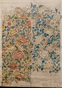 Rose, Entwurf für Chintz