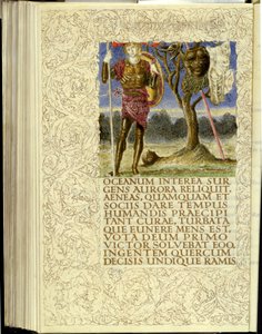 Venus gibt Aeneas Rüstung, Eröffnung von Buch VIII von Virgils "Aeneis" von William Morris