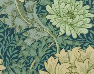 William Morris Tapetenmuster mit Chrysantheme