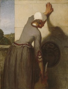 Mädchen am Brunnen von William Morris Hunt