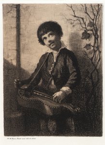 Drehorgeljunge von William Morris Hunt