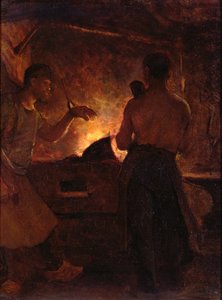 Die Schmiede, um 1855 von William Morris Hunt