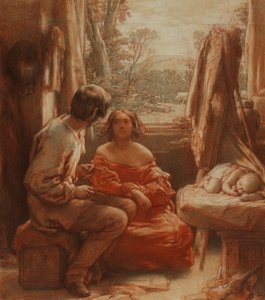 Das Atelier des Künstlers, ca. 1839 von William Mulready