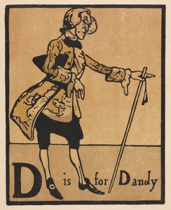 Ein Alphabet: D steht für Dandy