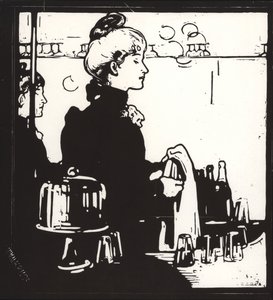 Barkeeperin von William Nicholson