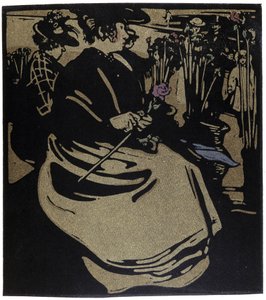Blumenhändler, London in „Types of London“ von William Nicholson (1872-1949) von William Nicholson