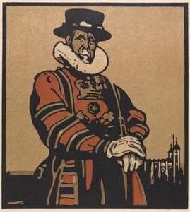 Londoner Typen: Beefeater von William Nicholson